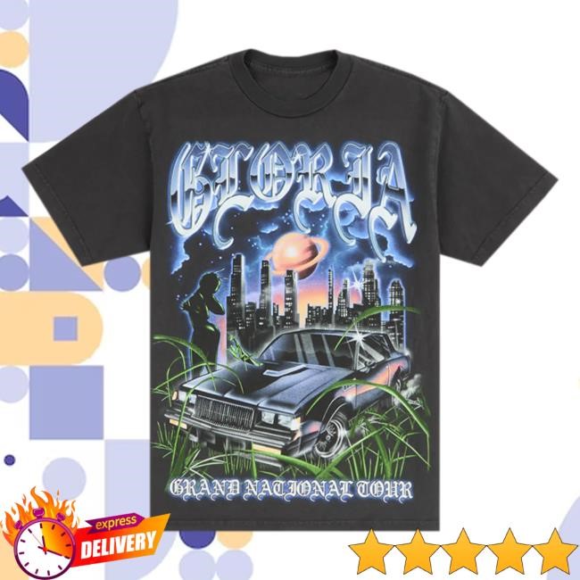 Official Sza And Kendrick Tour Merch GNT Gloria Bug Tour T Shirt Grand National Tour