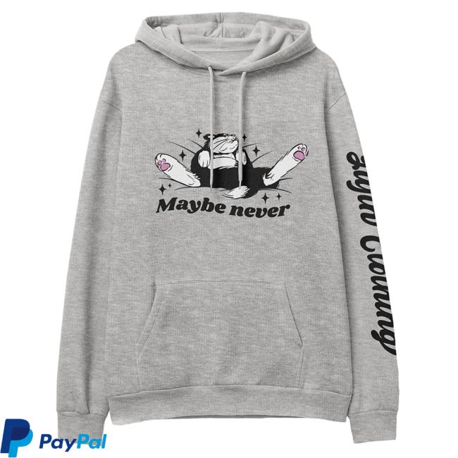 Yujin Clothing Maybe Never Hoodie Carbon Grey