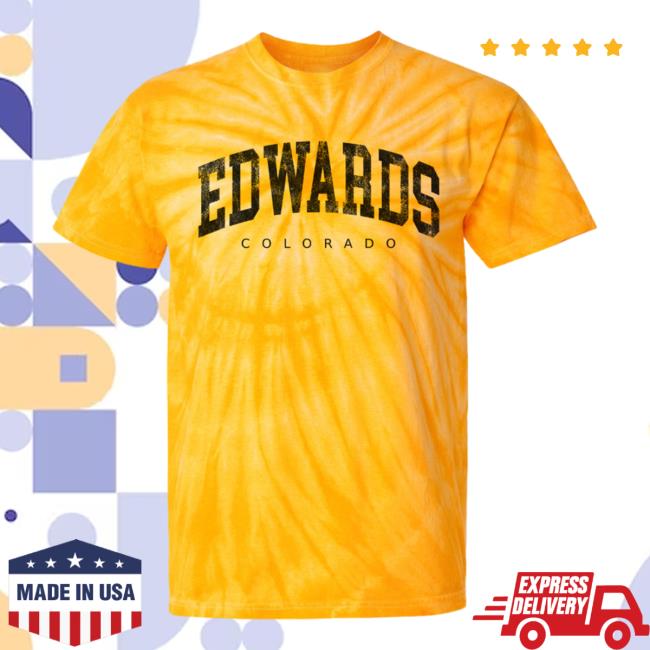 Official Hometown Apparel Edwards Colorado Urban Vibe Tie-Dye Cyclone Pinwheel T-Shirts 3D All-Over Printed