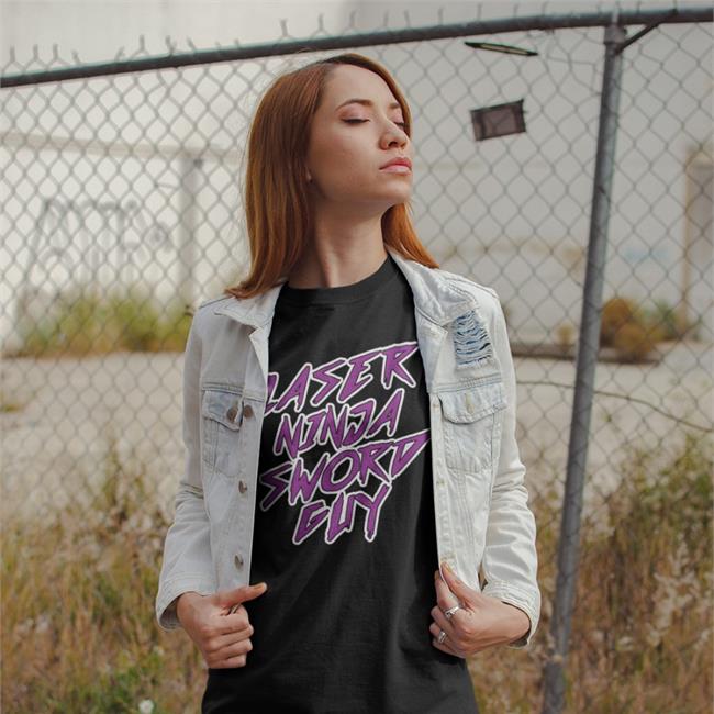 Glock9 Store Laser Ninja Sword Guy Tee Shirt