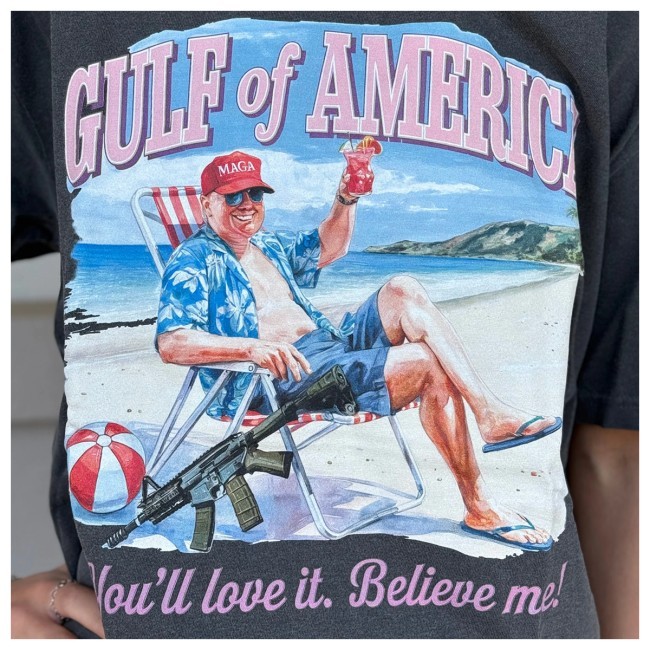 Official Trump Gulf Of America Graphic Tee Shirt - Six Shooter Junction