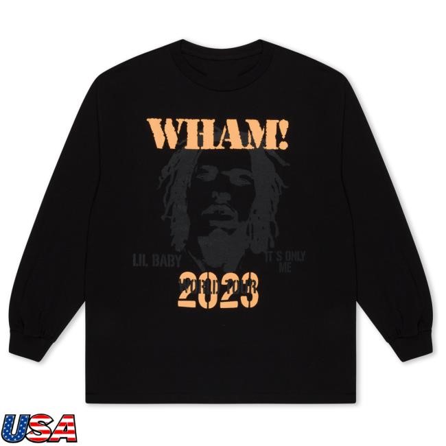 Official Lil Baby Merch Store Iou Tour Wham L/S T Shirt (Black)