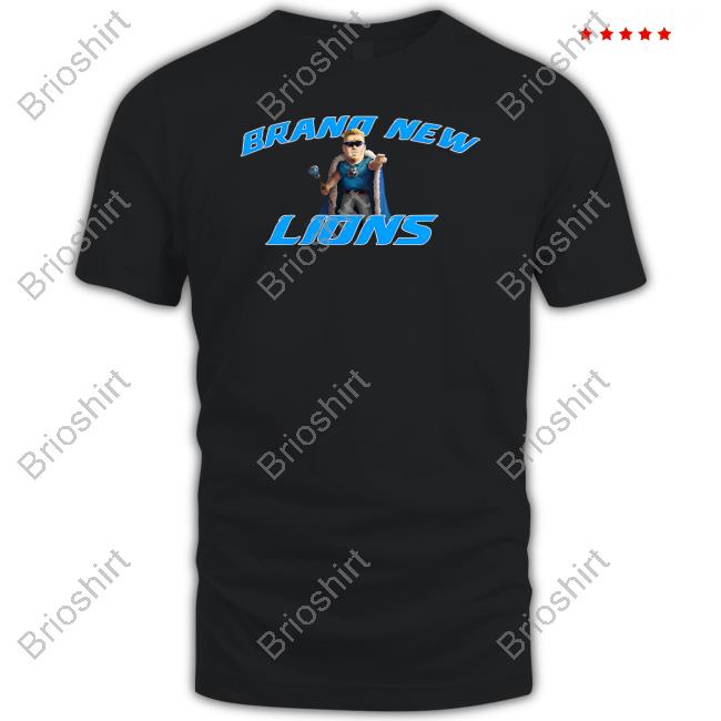 Official Pat Mcafee Show Merch Brand New Lions T Shirt Evan Fox