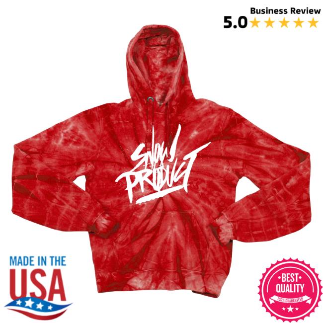 Official SnowThaProduct Clothing Merch Every Day Days Snow Tha Product Tie Dye Crew neck Sweatshirt Red Everydaydays