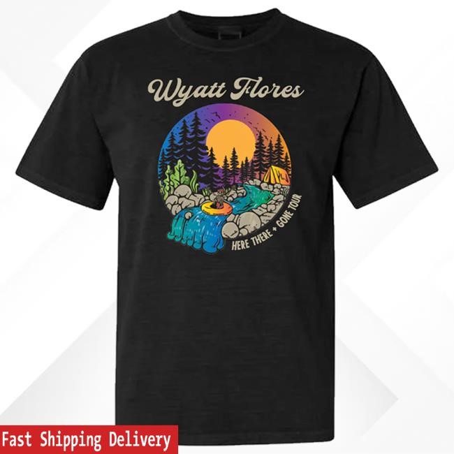 Wyatt Flores Tubing Skeleton Here There Gone Tour S/s Shirt – Wyatt Flores Merch Shop