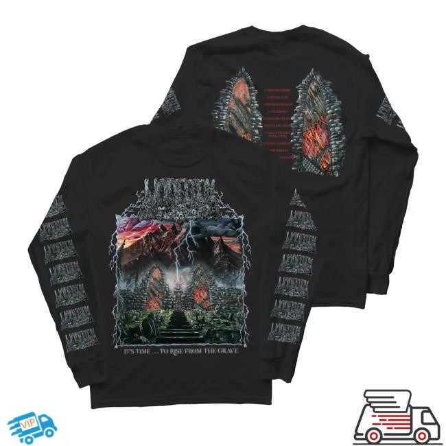 Undeath Metal It's Time...To Rise From the Grave Tracklist Long Sleeve T-Shirt