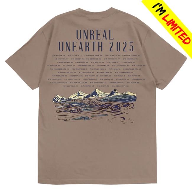 Official Hozier Unreal Unearth 2025 Guitar Tour New Shirt