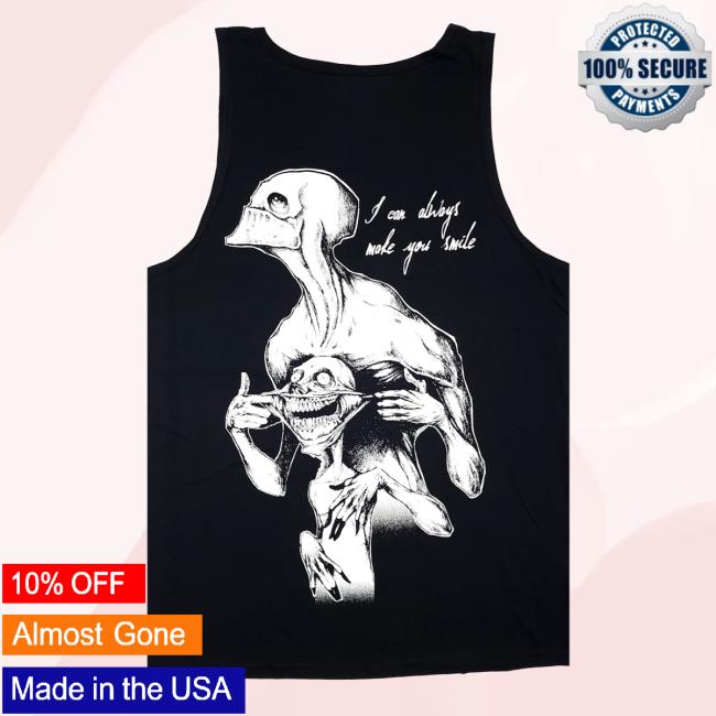 Official Any Means Necessary Clothing Always Smile Tank Top Shirt 2023 Black