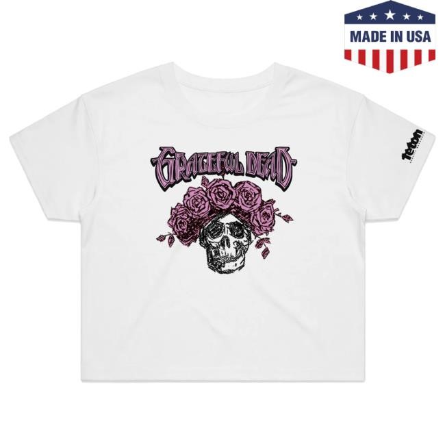 Grateful Dead 60th x TGR 60th Skull & Roses Crop New Shirt