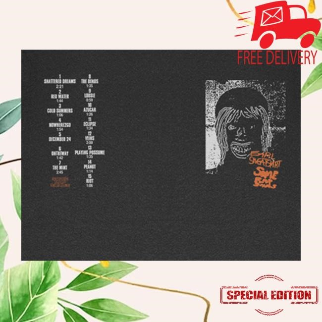 Earl Sweatshirt Some Rap Songs Tracklist Shirt | Earl Sweatshirt Official Store