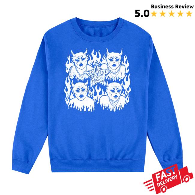 Official Teen Jesus And The Jean Teasers Ily Devil Tee