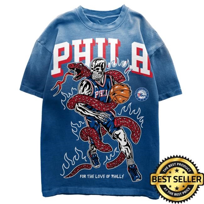 For the Love of Philly Shirt - Blue | Warren Lotas Official NBA
