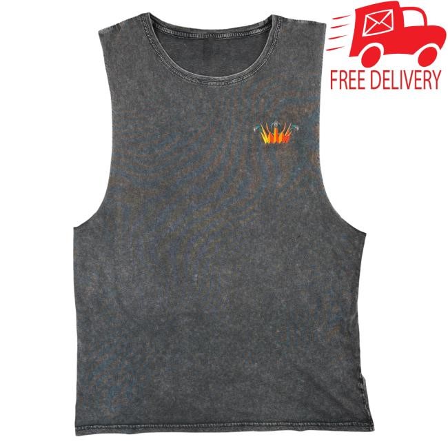 Official Sullivan King "Retro Cat" Muscle Tank (Washed Gray) Tee