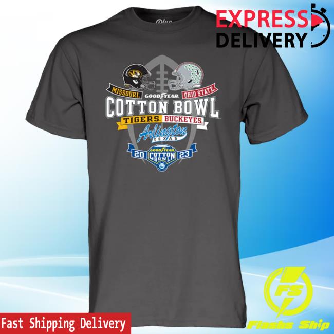 Mizzou Cotton Bowl Merch Mizzou Tigers Step Ahead Mizzou Vs Ohio State Two Team Grey Hoodie