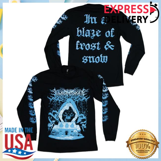 Official Lorna Shore Merch Lorna Shore In A Blaze Of Frost And Snow Sweatshirt