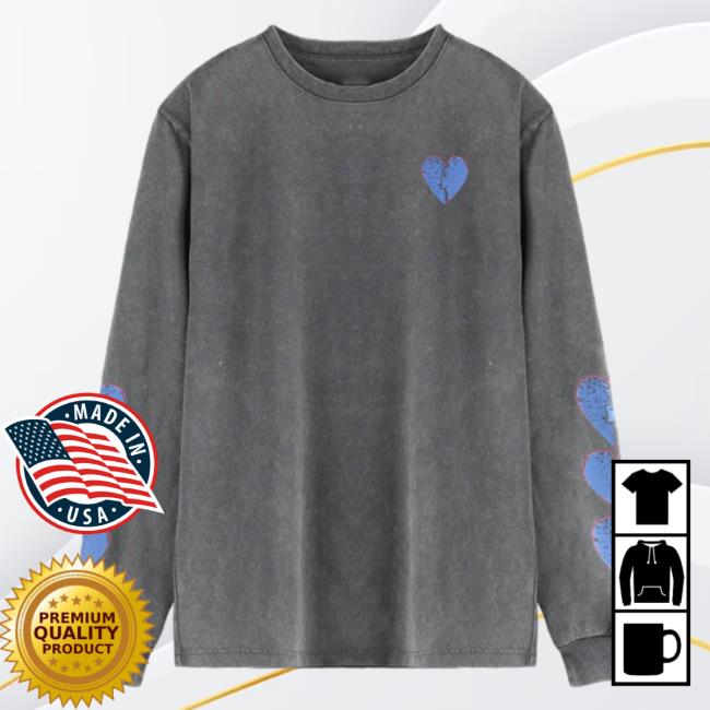 Official Kallmekris Clothing Duct Taped Heart Long Sleeve Top Shirt Kall Me Kris Merch
