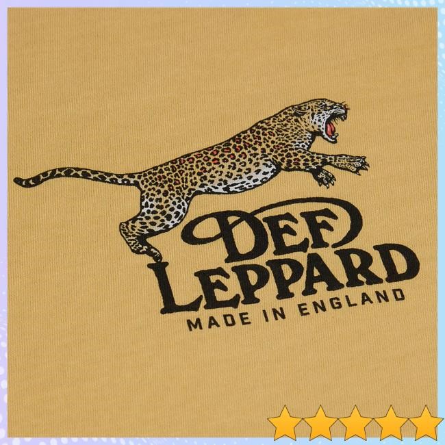 Made In England Leopard T-Shirt Def Leppard Tour Wear