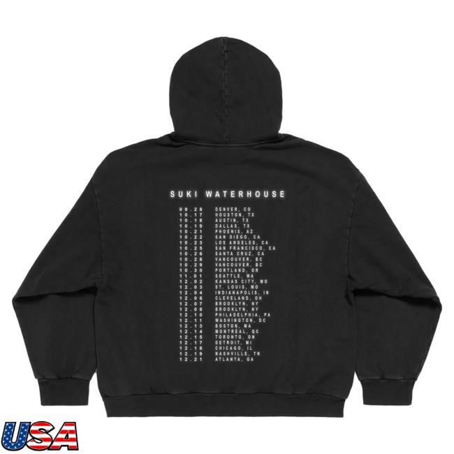 Suki Waterhouse Tour Dates MAW Hoodie Suki Waterhouse Tour Dates MAW Pullover Hoodie
