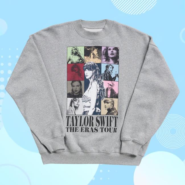 Officia Taylor Seift Swift Clothing Store Shop Taylor Swift The Eras Tour Heather Gray Crew neck Taylorswift