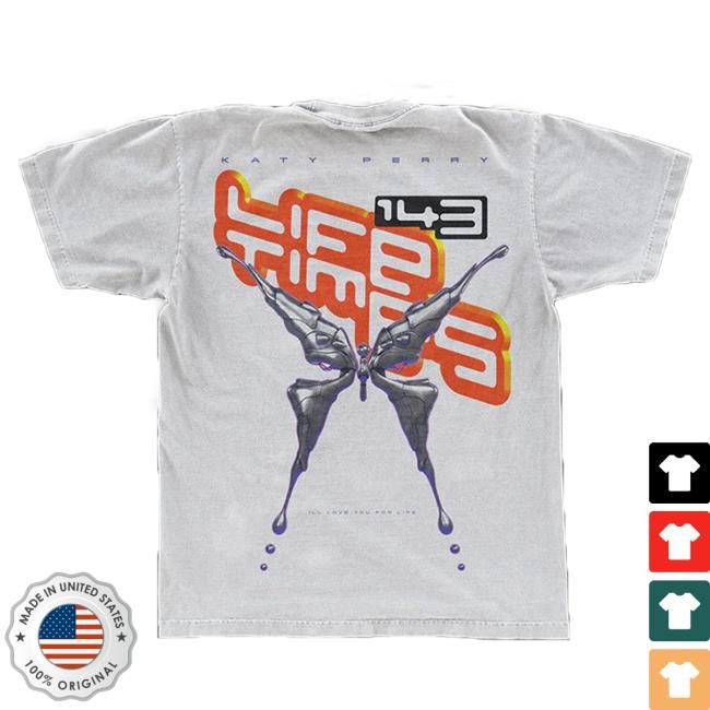 Official Katy Perry Merch Store Katy Perry Lifetimes Heart Attractive Shirt - Black KatyPerry