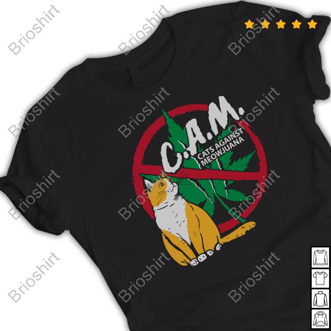 CAM Cats Against Meowjuana Crewneck Sweatshirt Anti Meowjuana
