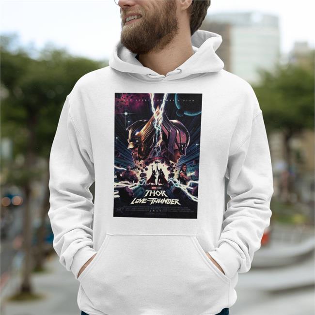Not Every God Has A Plan Thor Love And Thunder Hooded Sweatshirt DiscussingFilm