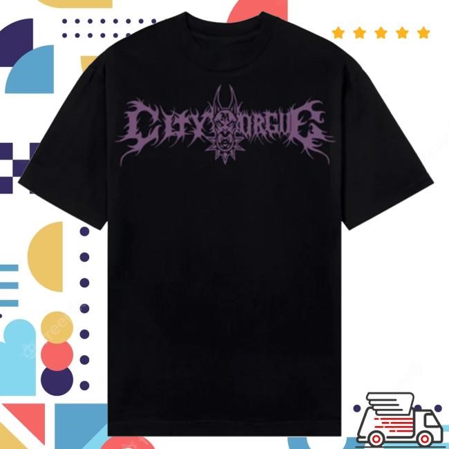 Official City Morgue Merch Revenge X City Morgue Metal Tour Attractive Shirt Black/Purple City Morgue Clothing