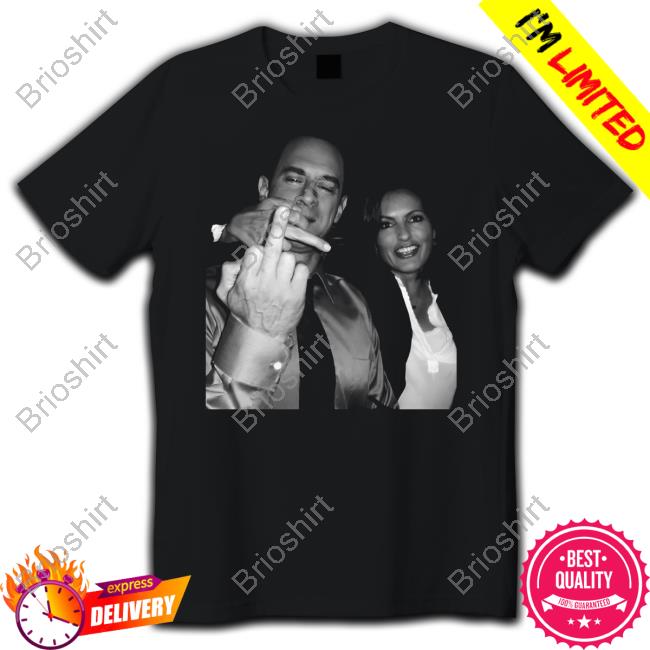 Vintage Elliot Stabler And Olivia Benson Middle Finger L/S