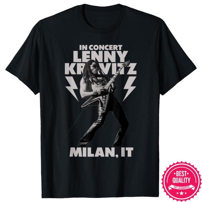 Official Lenny Kravitz – Blue Electric Light Tour 2025 Milan Shirts