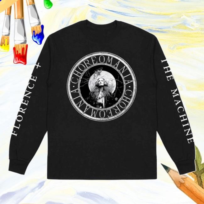 Florence And The Machine Official Merch Store Choreomania Circle Black Long Sleeve T Shirt for Men & Women Florence And The Machine Clothing Apparel Shop