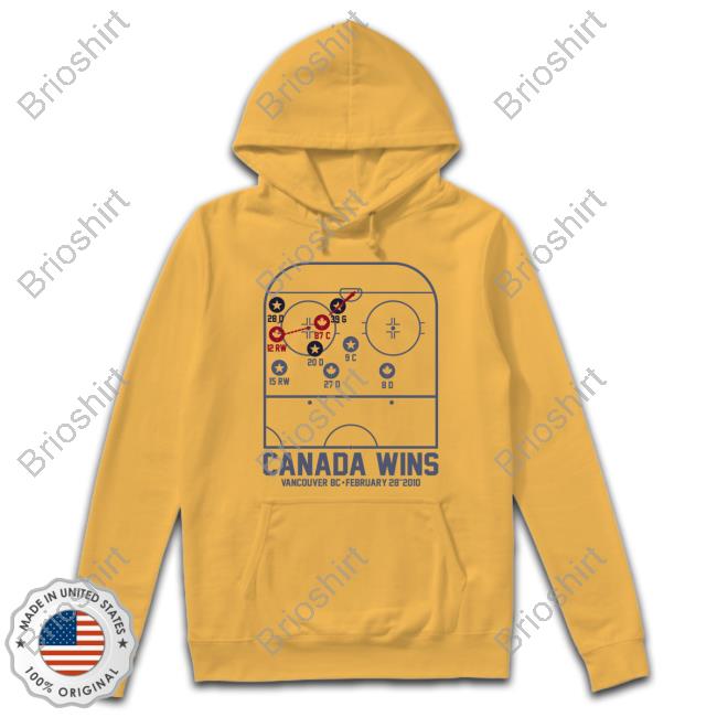 Canada Wins Hockey Tee Shirt