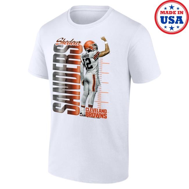 Official Men's Shedeur Sanders Black Cleveland Browns Believe New Shirt
