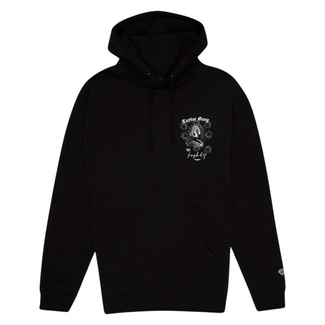 Official Wiz Khalifa Merch Store Taylor Gang Diamond Supply x Taylor OG Skull Hooded Sweatshirt TaylorGang