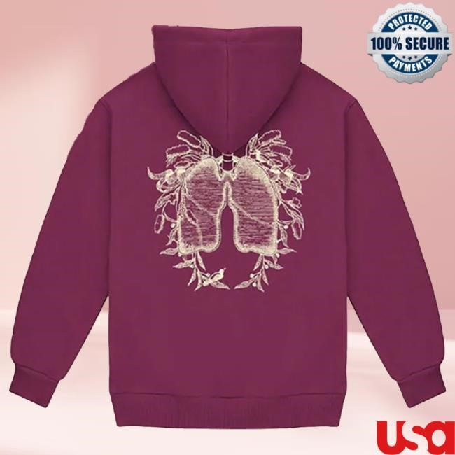 Official Florence And The Machine Maroon Symphony Popover Hoodie
