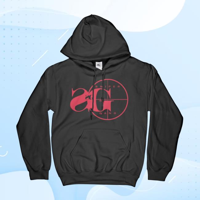 Sniper Gang Apparel Sniper Gang Logo Black/Red Pullover Sweatshirt