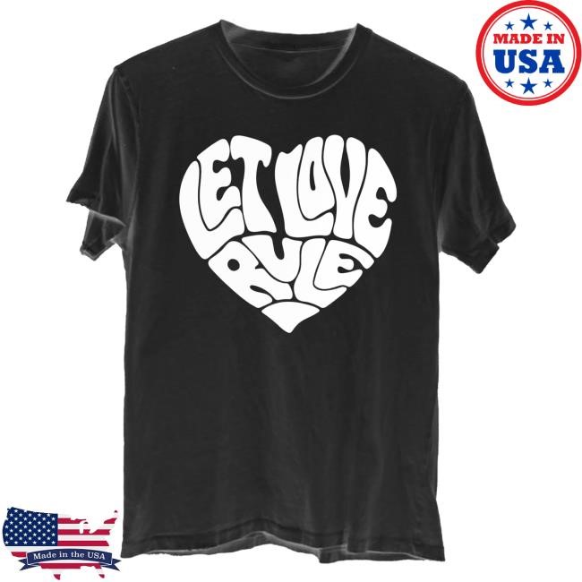 Official Lenny Kravitz Let Love Rule Heart Tees