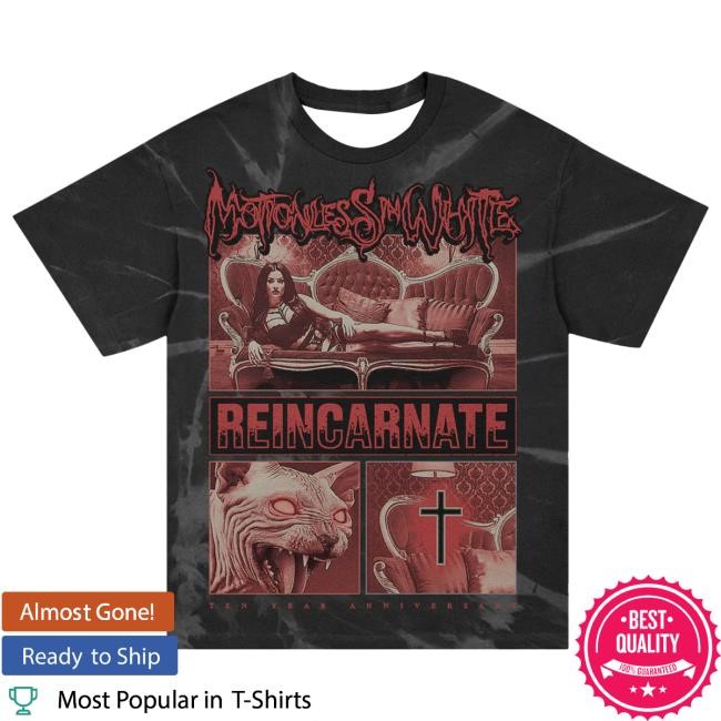 Official Miwmerch Motionless In White Evil Eyes Tshirt (Dye) Miw Merch Store