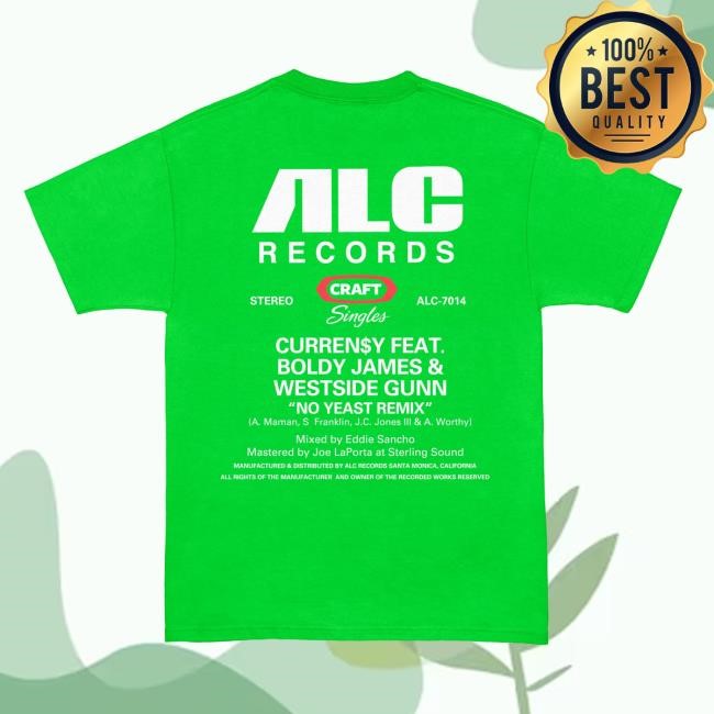 Curren$y feat. Boldy James and Westside Gunn No Yeast Remix New Shirt ALC Records