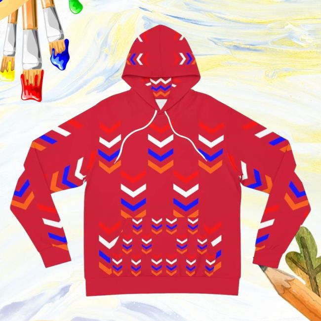 Official Signshirtz Clothing Merch Chevon Design - Red Large Aop Tee 3D All Over Print