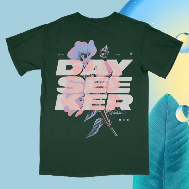 Official Dayseeker Merch Store Dayseeker Green Floral T-Shirt Dayseeker Apparel Clothing Shop