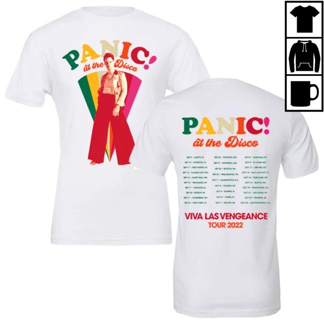 Official Panic! At The Disco Merch Store Color Wedge New Shirt Panic! At The Disco
