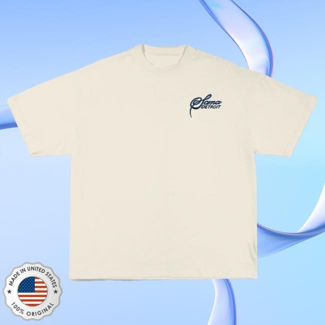 Official Sana Detroit Luggage T Shirt - Cream Official Sana Detroit Luggage Top Shirt - Cream