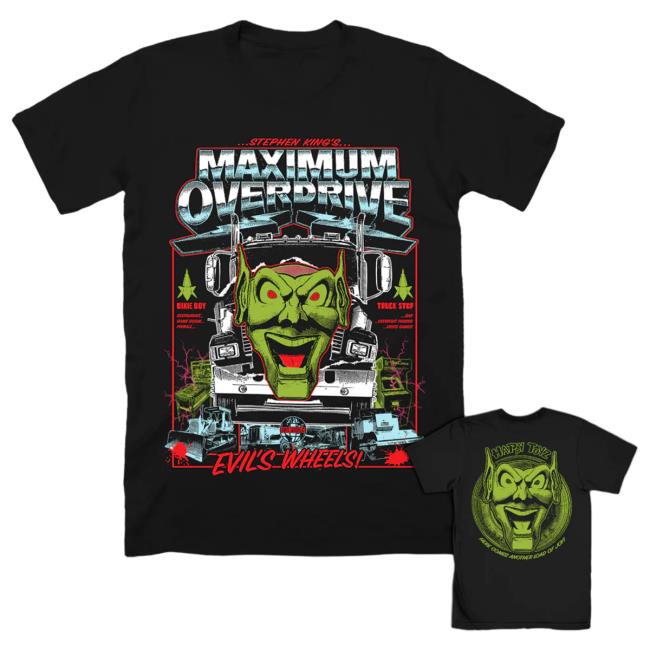 Official Cavity Colors Maximum Overdrive: Evil’S Wheels - Shirt