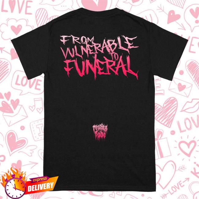 Official Reality Fade Merch Store Pestilectomy 'From Vulnerable To Funeral' LS T Shirt RealityFade