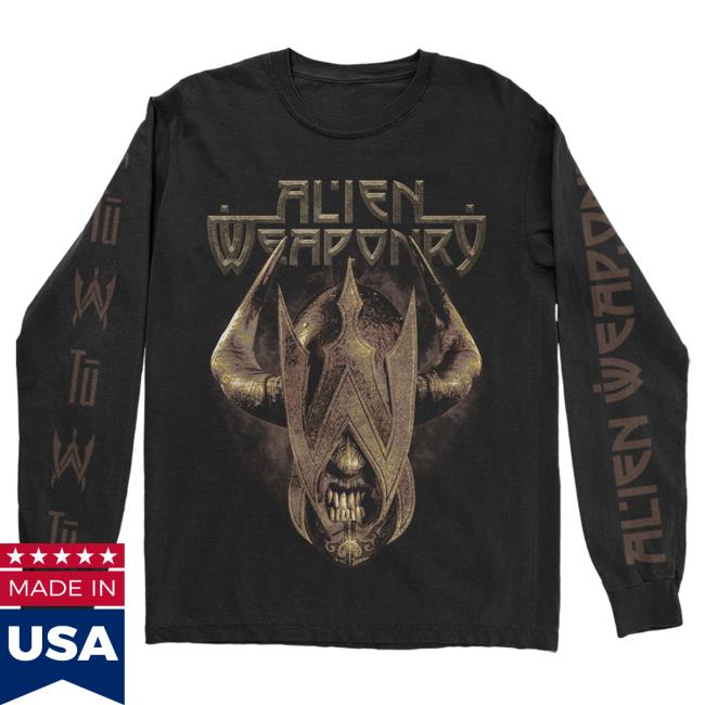 Official Kings Road Merch Store Alien Weaponry Tu Cover Long Sleeve T-Shirt (Black) Kings Road Shop