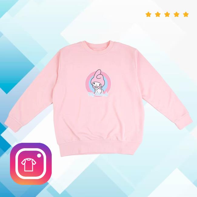 Official Sanrio Apparel Clothing Merch Store Shop My Melody Circle Crew neck