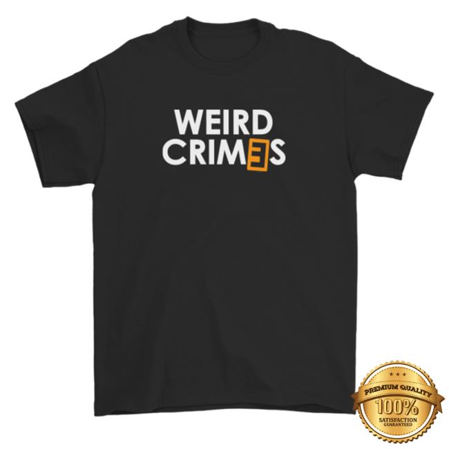 Official Weird Crimes Merch Weird Crimes Logo Black Shirt