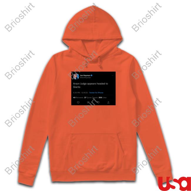 Official Jon Heyman Arson Judge Appears Headed To Giants Shirt