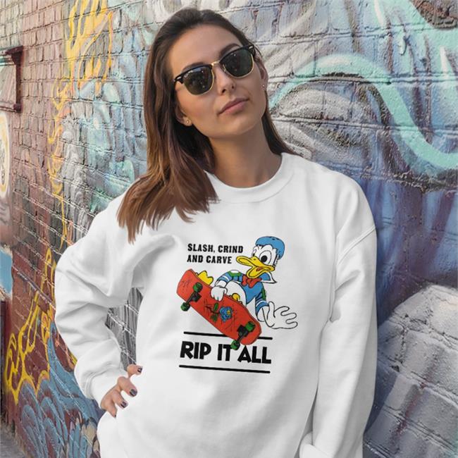 Depop Merch Donald Slash Crind And Carve Rip It All Sweatshirt Poorly Translated Shirts