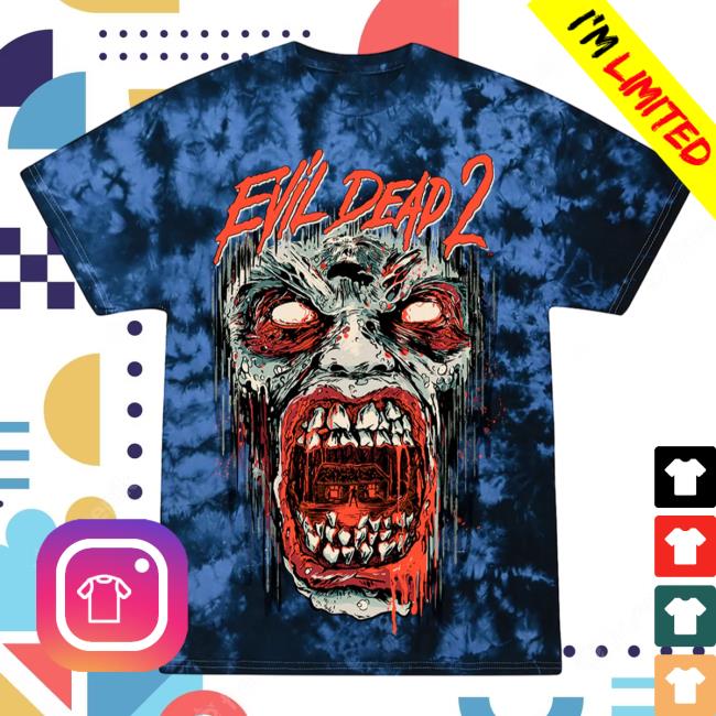 Official Cavity Colors Evil Dead 2 Possession 3D Tie Dye Tees Cavitycolors